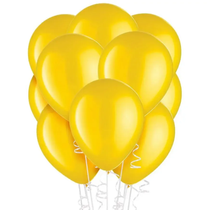 10" Quality, Standard Helium Grade Balloons - 100/Bag
