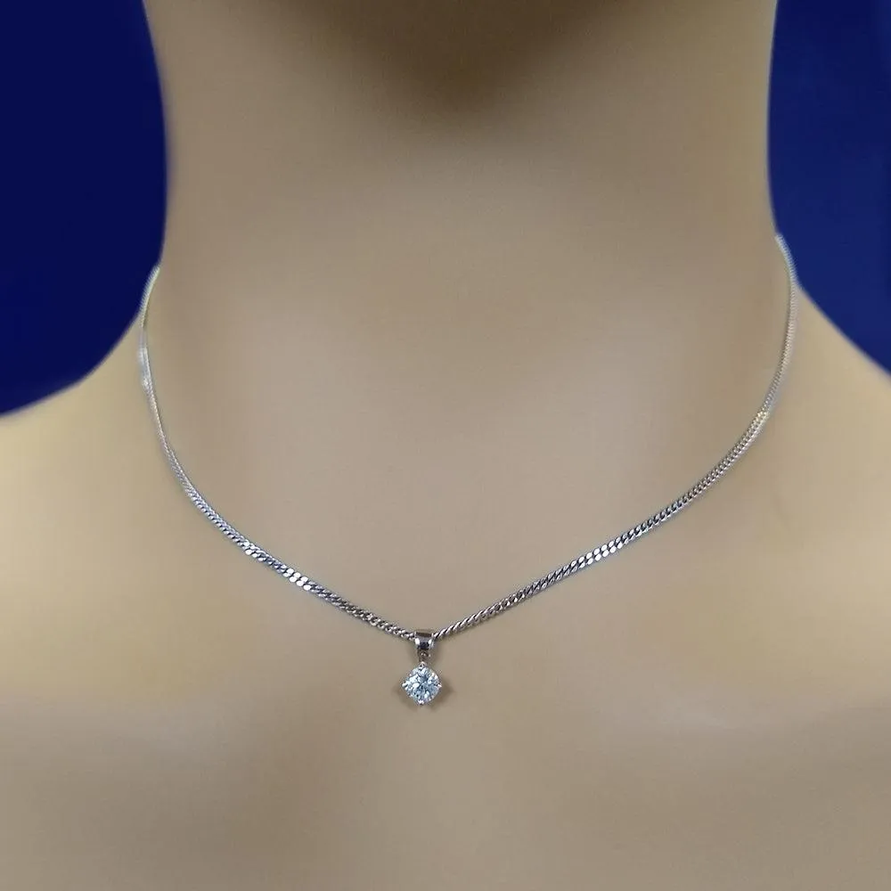 18ct White Gold 0.30ct Diamond Pendant