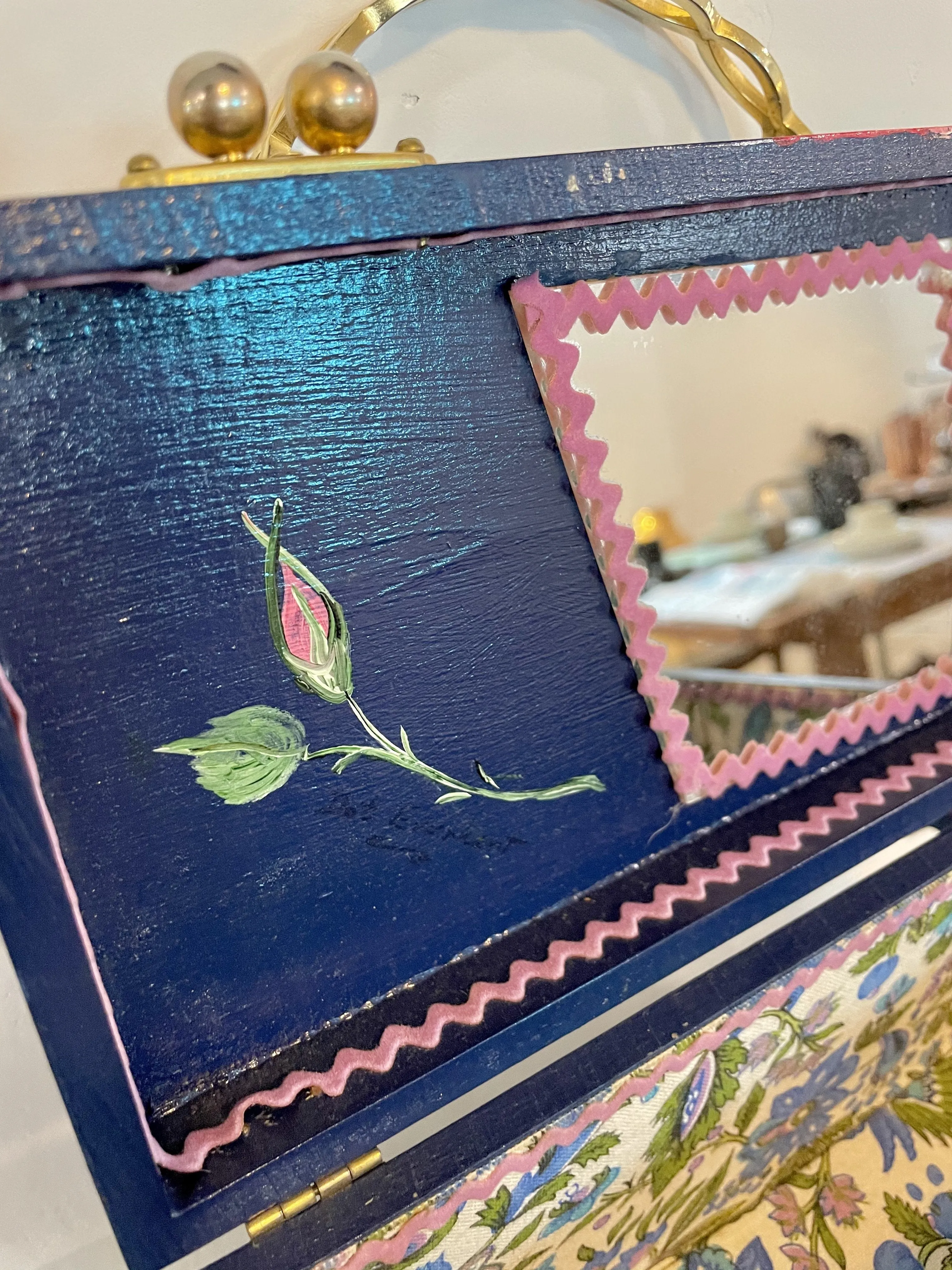 1960s Fred's hand-painted box bag