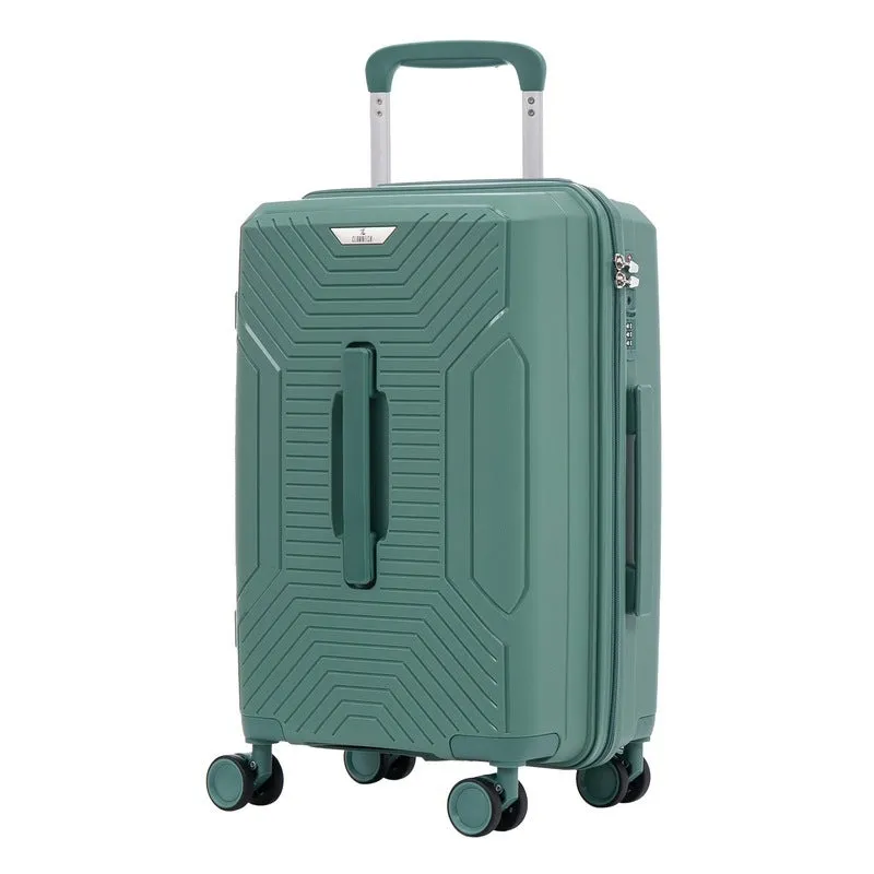 20 inch Cabin Trolley Bag - Lightweight, Durable Design | TSA Lock, 360° Wheels | Dark Red