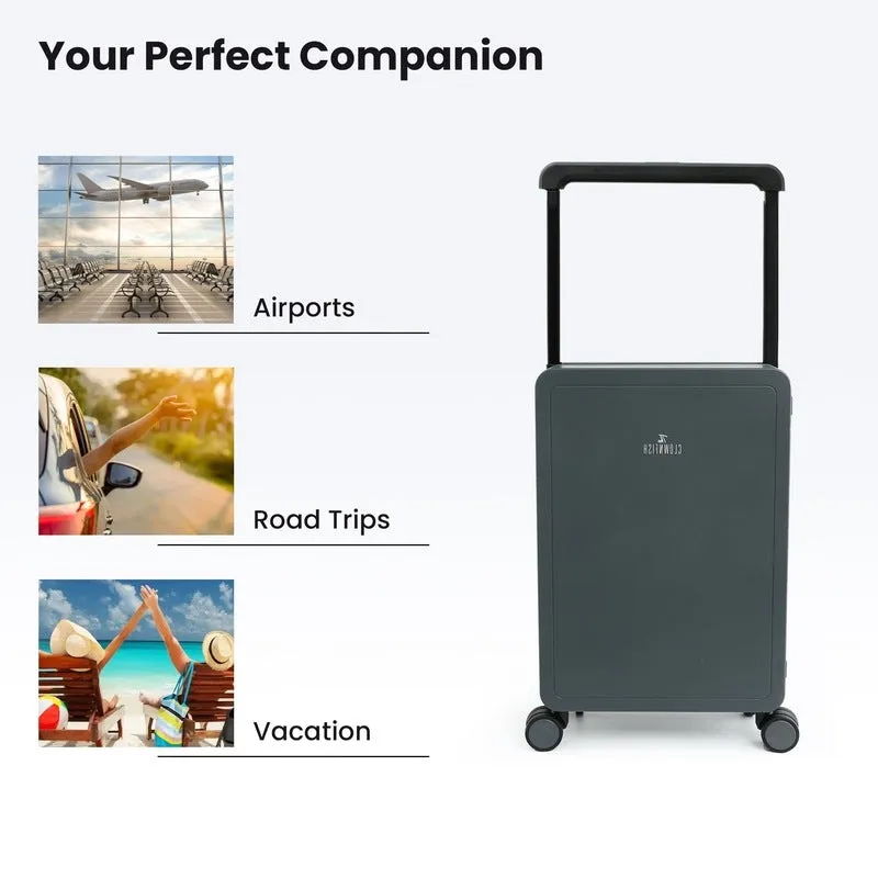20inch Cabin Trolley Bag with TSA Lock & Water Resistance | 40L | Dark Grey