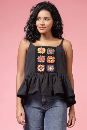 Ajoobaa "Flared" Crochet Top