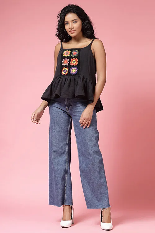 Ajoobaa "Flared" Crochet Top