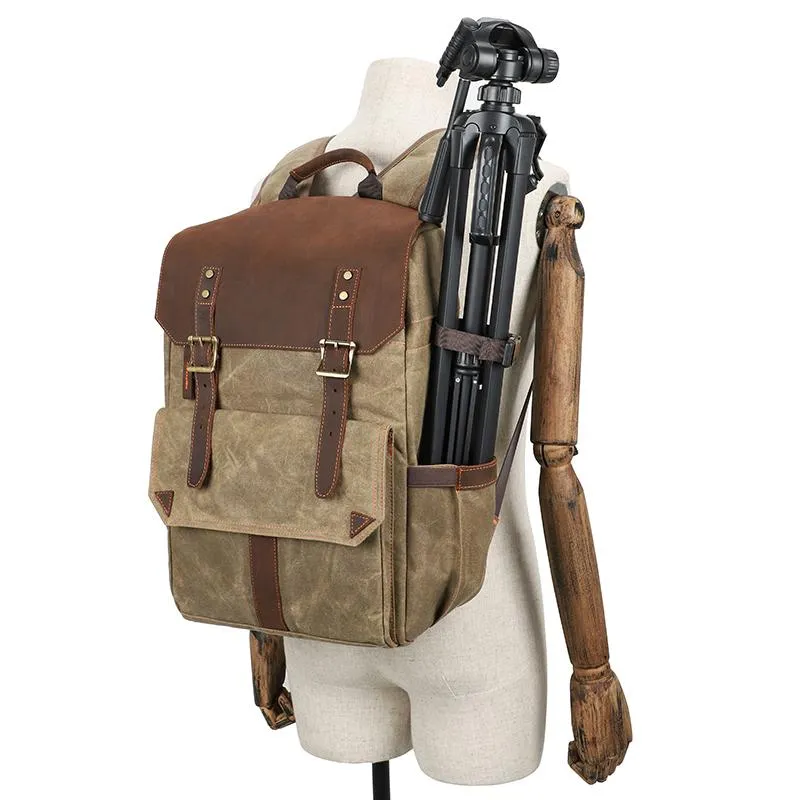 CANVAS WATERPROOF MENS CANON CAMERA BACKPACK LARGE NIKON CAMERA BAG DSLR CAMERA BAG FOR MEN