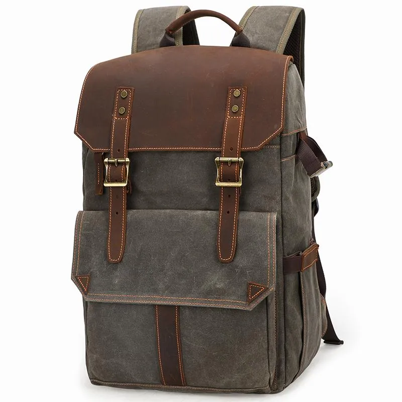 CANVAS WATERPROOF MENS CANON CAMERA BACKPACK LARGE NIKON CAMERA BAG DSLR CAMERA BAG FOR MEN