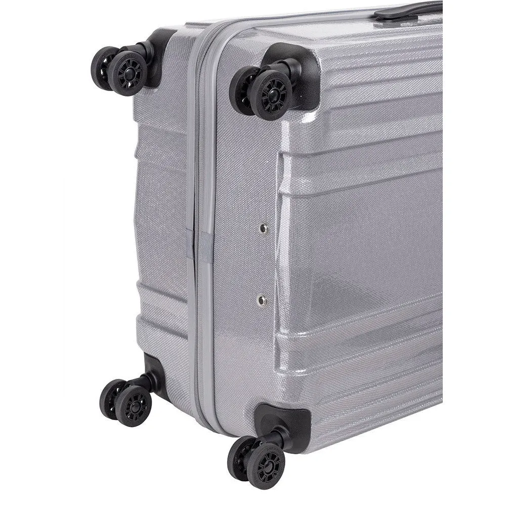 Cellini Compolite Large 4 Wheel Trolley Case | Silver