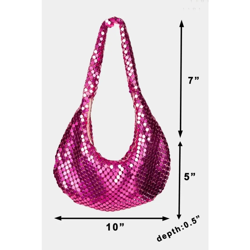 Dazzling Sequin Disc Handbag for Luxury Fashion Enthusiasts