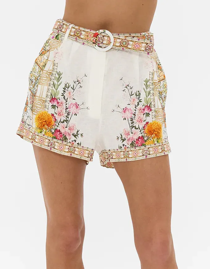 Egyptian Rose Tuck Front Shorts