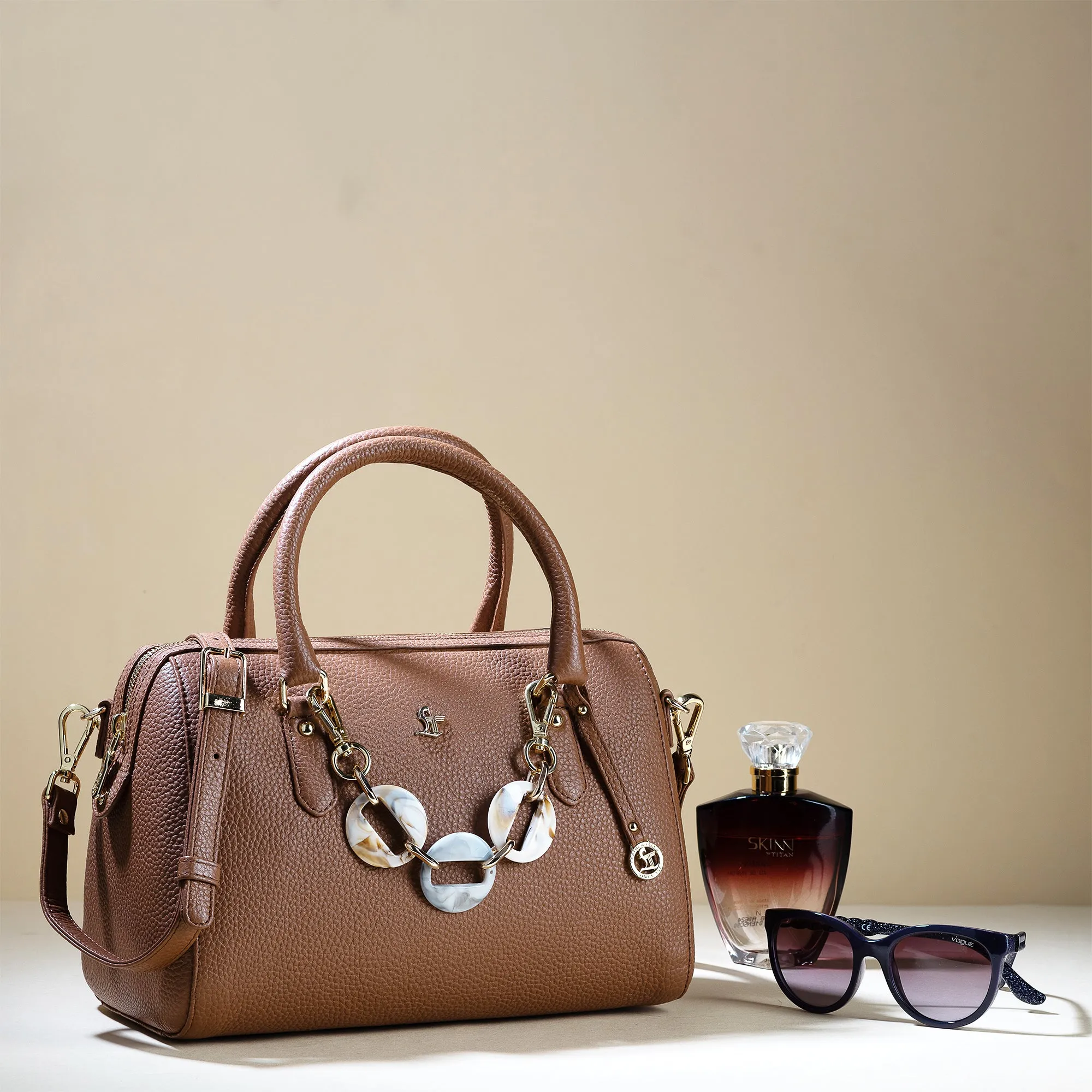 Enna Sling Purse for Women | Leather Handbag For Women | 100% Genuine Leather | Color: Lemon Green, Brown, Black, Blue