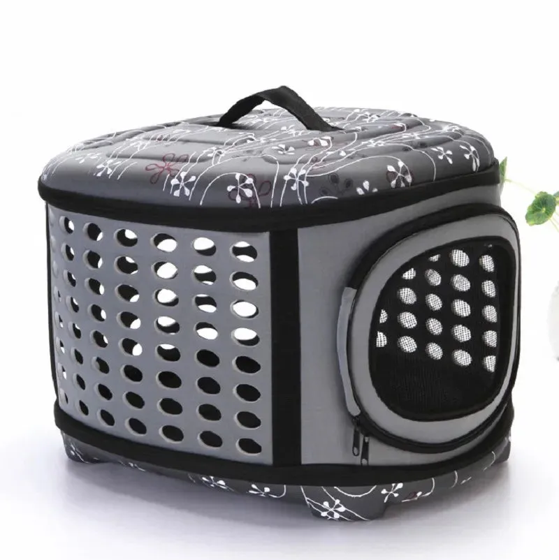 Foldable Dog Carrier Bag - Travel Pet Breathable Shoulder Handbag, Portable Folding Pet Cage, Carrying Bags for Cat, Dog, Pig, Hamster