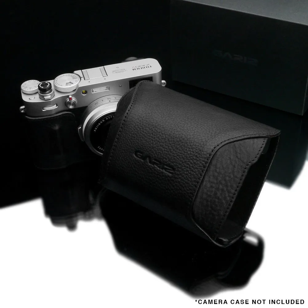 Gariz HG-CCX100VBK Black Leather Camera Cover for Fuji X100V (Cover Only)