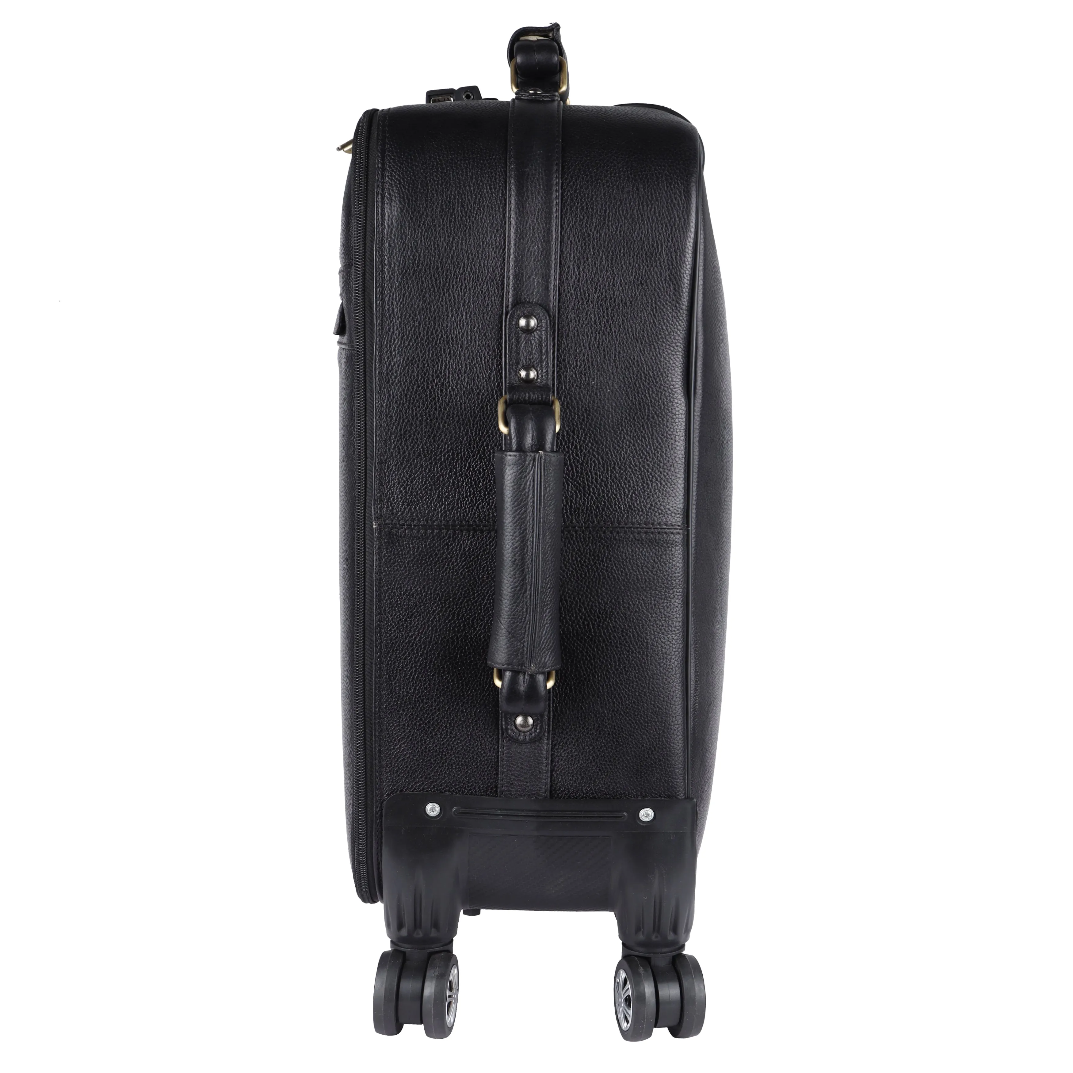 Genuine Leather Premium Travel Trolley Bag