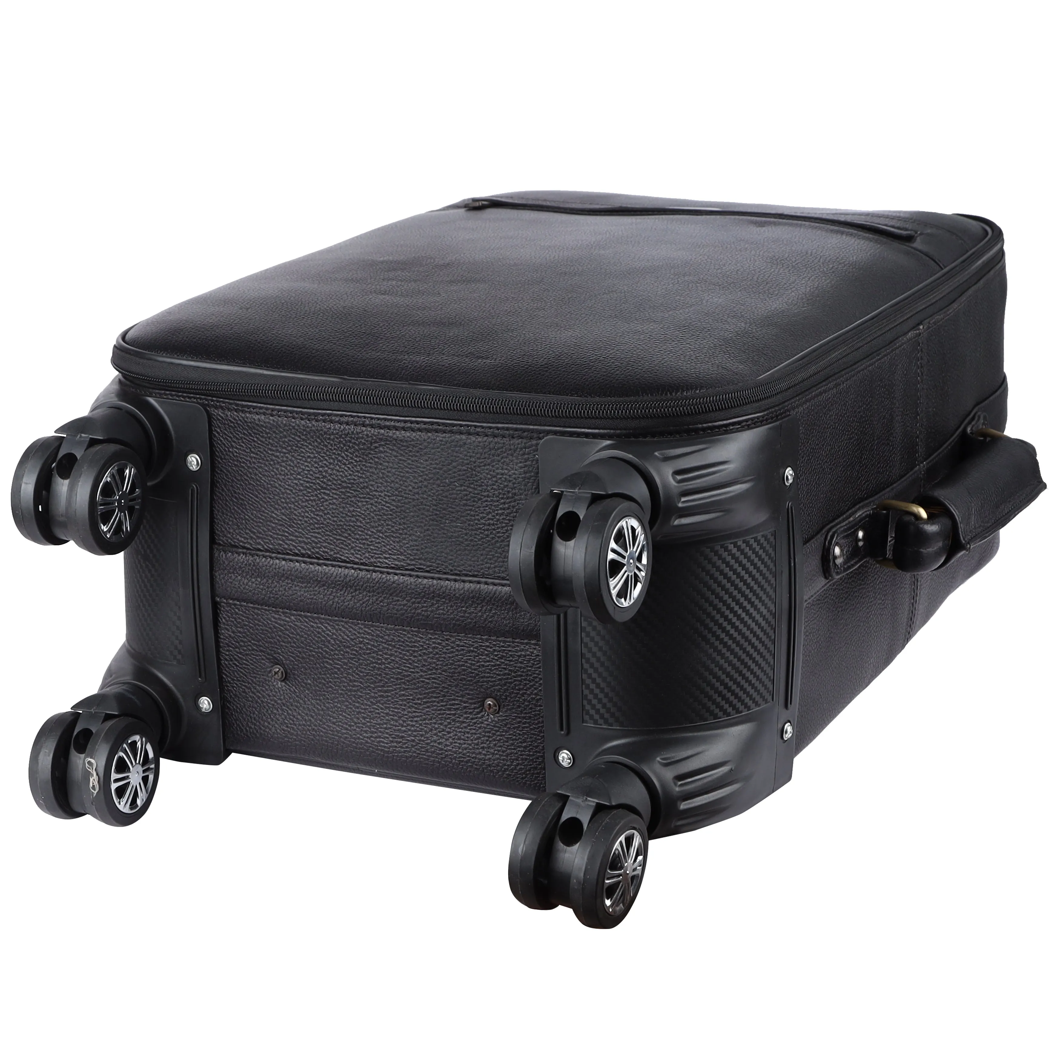 Genuine Leather Premium Travel Trolley Bag