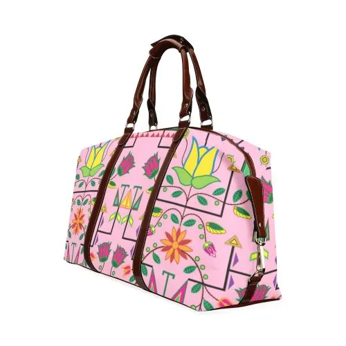 Geometric Floral Summer-Sunset Classic Travel Bag