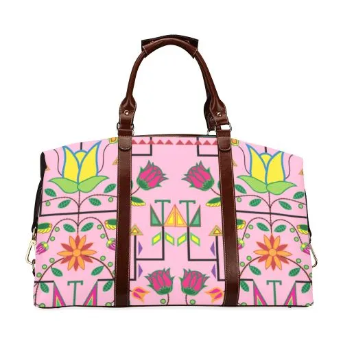 Geometric Floral Summer-Sunset Classic Travel Bag