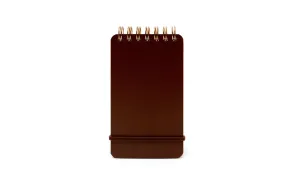 Grain Notebook Lined & Blank - Dark Brown