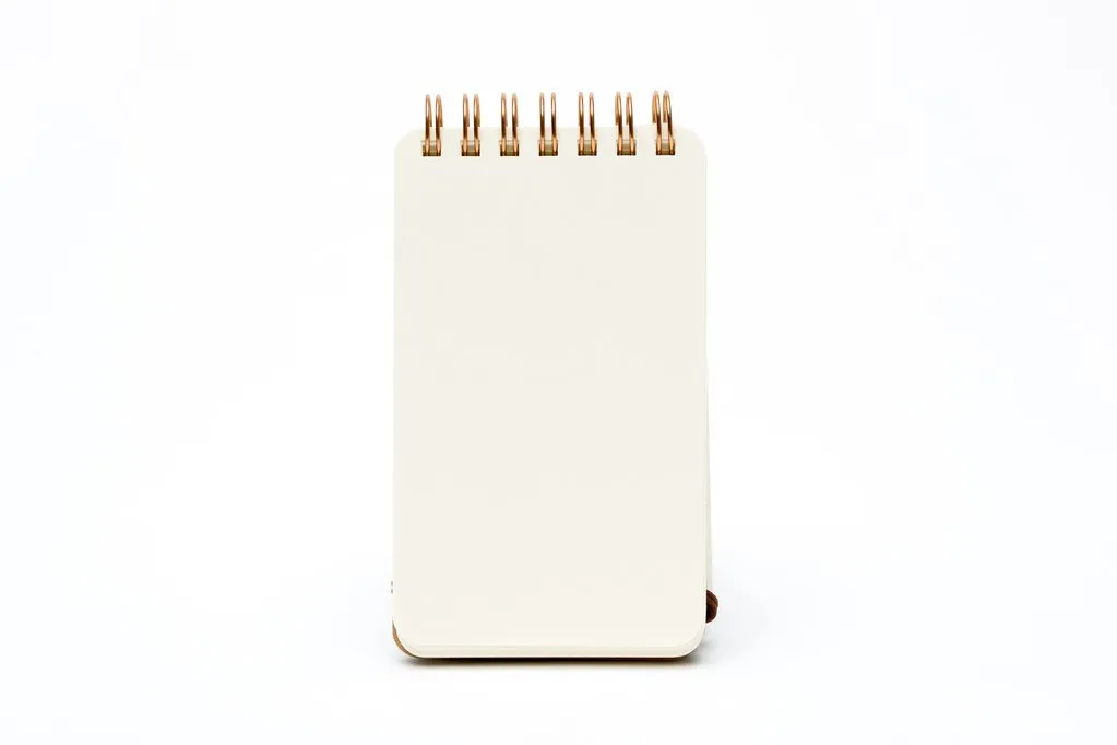 Grain Notebook Lined & Blank - Dark Brown