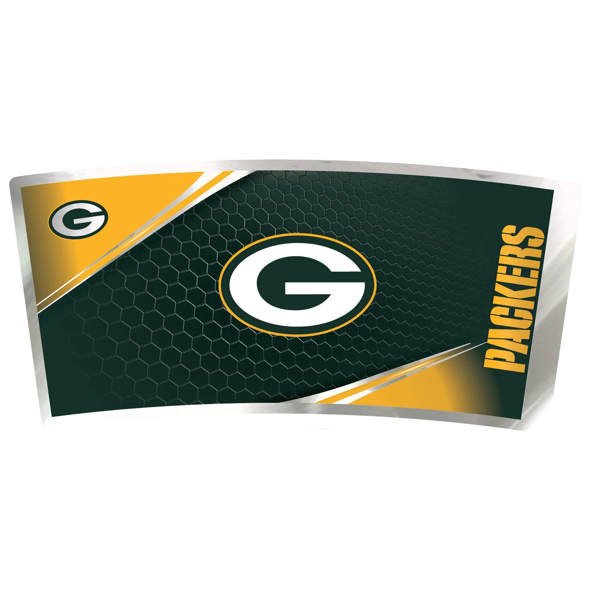 Green Bay Packers 16oz 360 Metallic Wrap Travel Tumbler