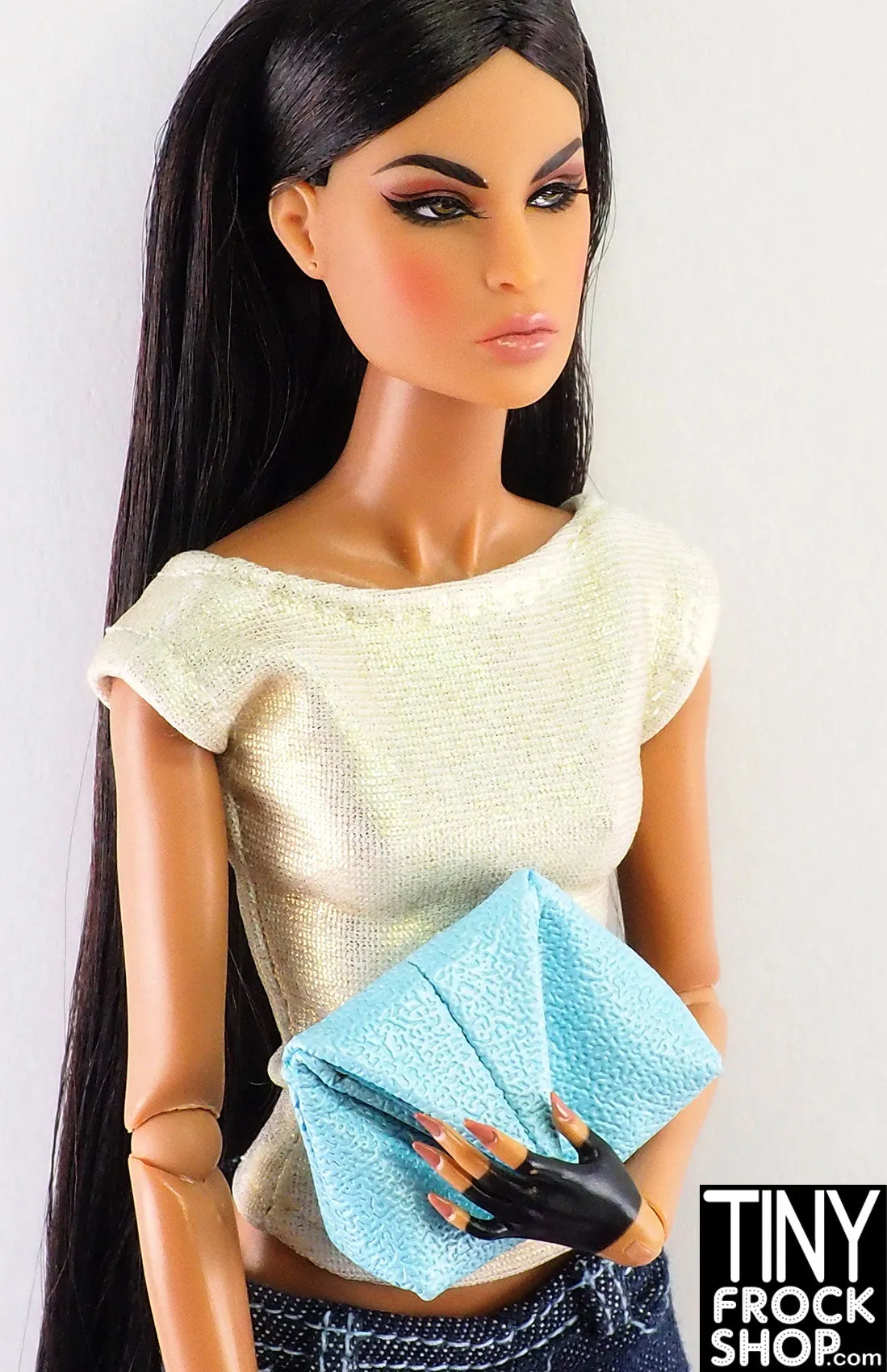 Integrity Fast Fashion FR Light Blue Origami Handbag