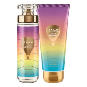 Kit Dream Enchanted Travel: Body Splash   Moisturizing Lotion - o Boticario