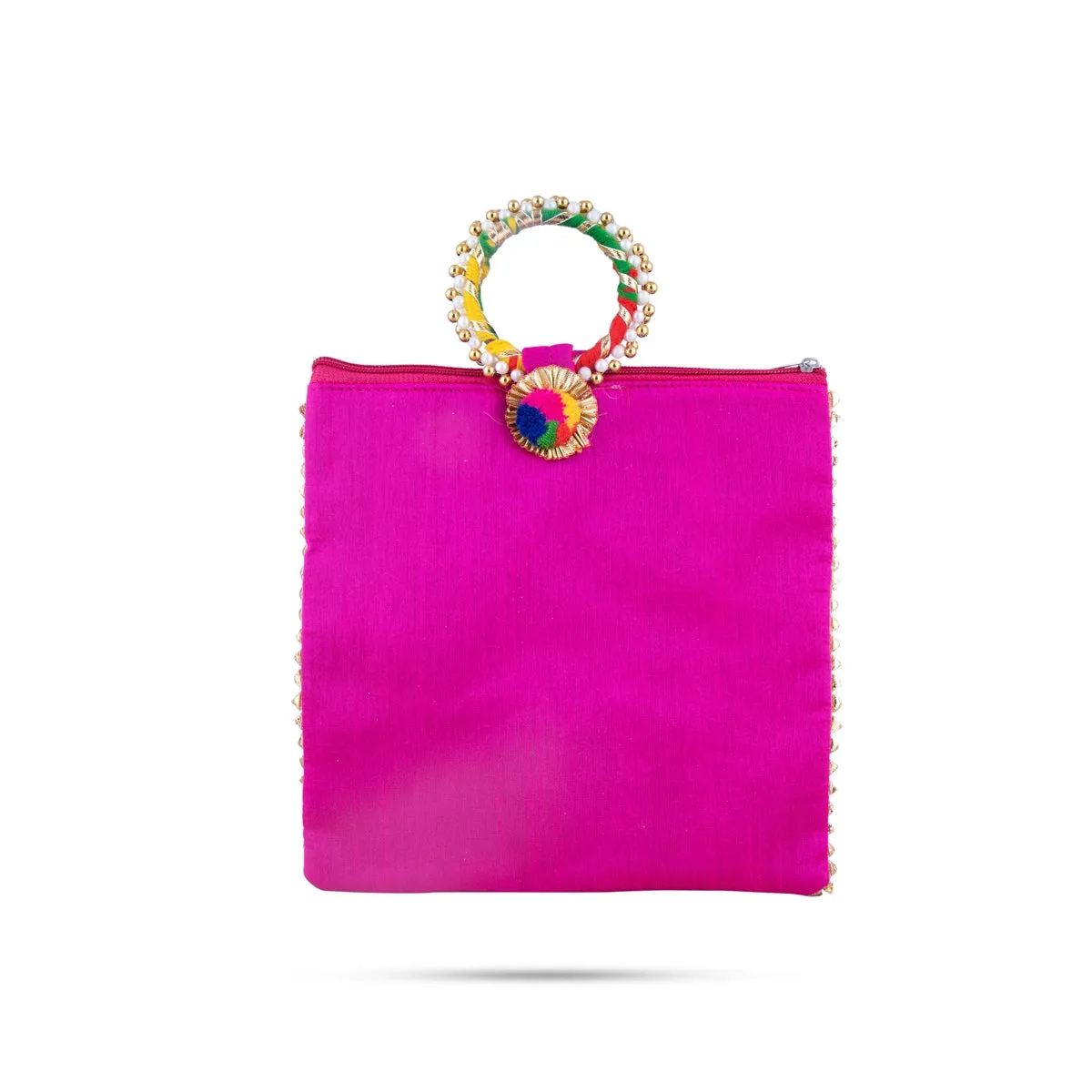 Ladies Hand Bag - 9 x 9 Inches | Printed Handbag/ Womens Handbag/ Assorted Colours