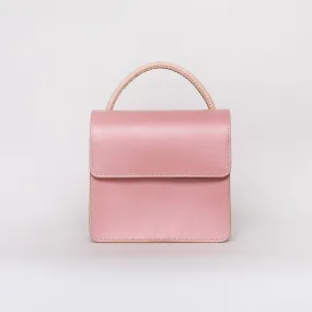 Ladies Pink Leather Handbags Small Leather Work Bag for Women
