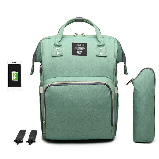 Large Capacity Diaper Bag Backpack Waterproof Maternity Bag Baby Diaper Bags With USB