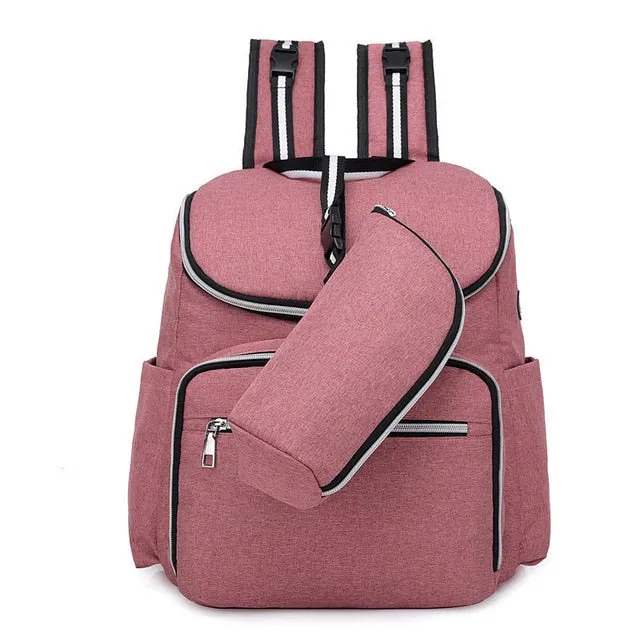 Large Capacity Diaper Bag Backpack Waterproof Maternity Bag Baby Diaper Bags With USB