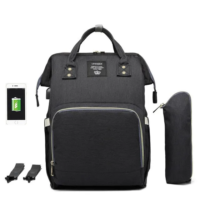 Large Capacity Diaper Bag Backpack Waterproof Maternity Bag Baby Diaper Bags With USB