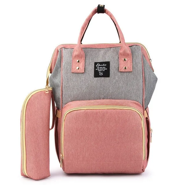 Large Capacity Diaper Bag Backpack Waterproof Maternity Bag Baby Diaper Bags With USB