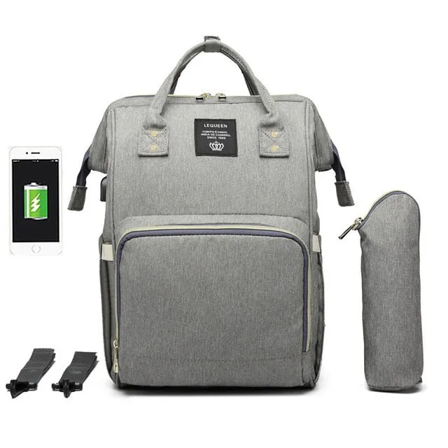 Large Capacity Diaper Bag Backpack Waterproof Maternity Bag Baby Diaper Bags With USB