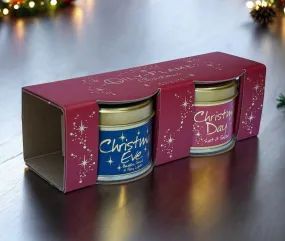 Lily-flame Mini Duo Scented Tin - Christmas Eve & Christmas Day