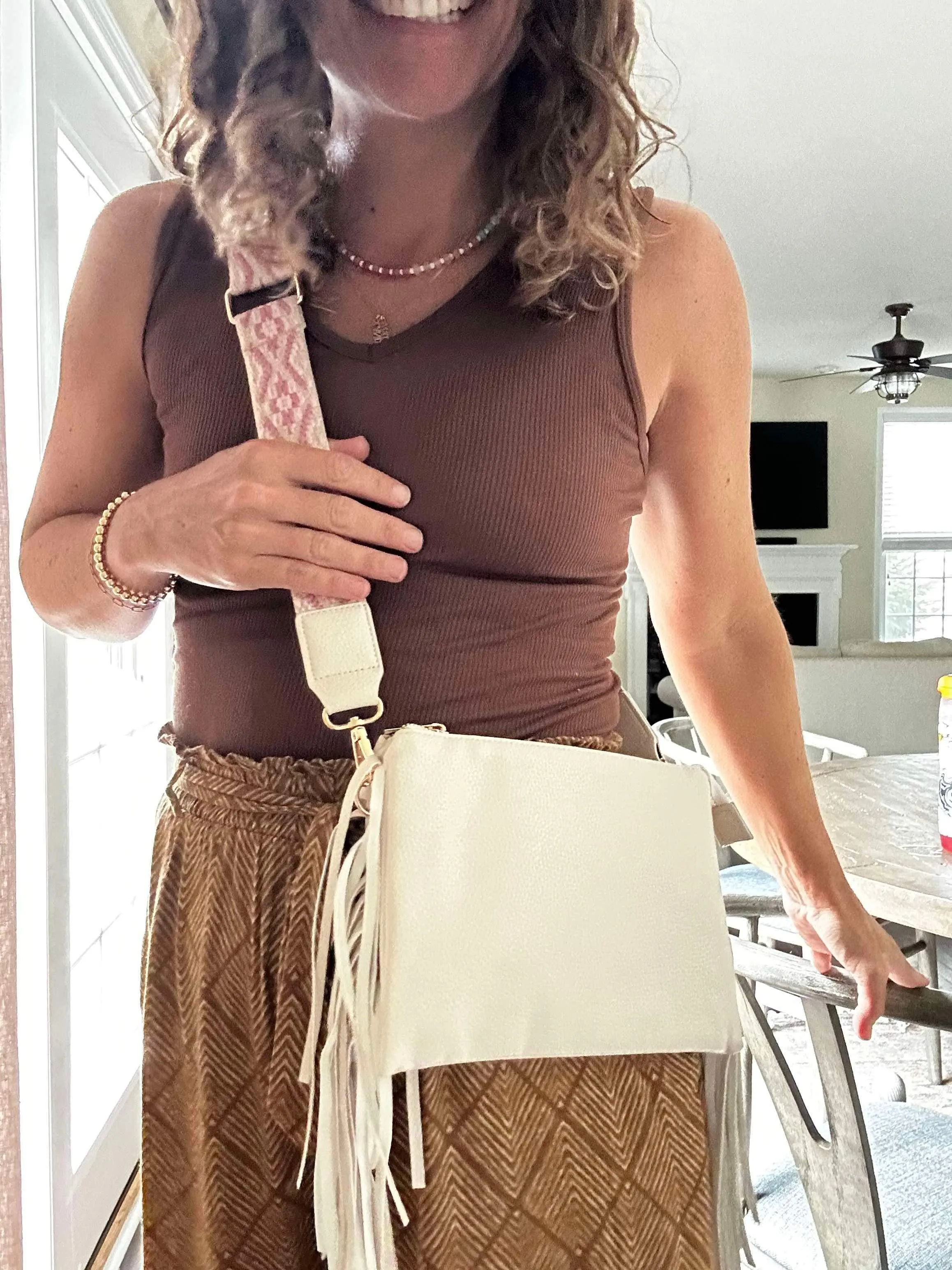 Lucky   Fringe - Clutch Crossbody