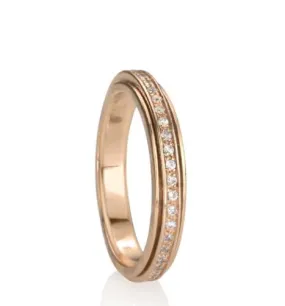 Lunar Rose Gold Meditation Ring