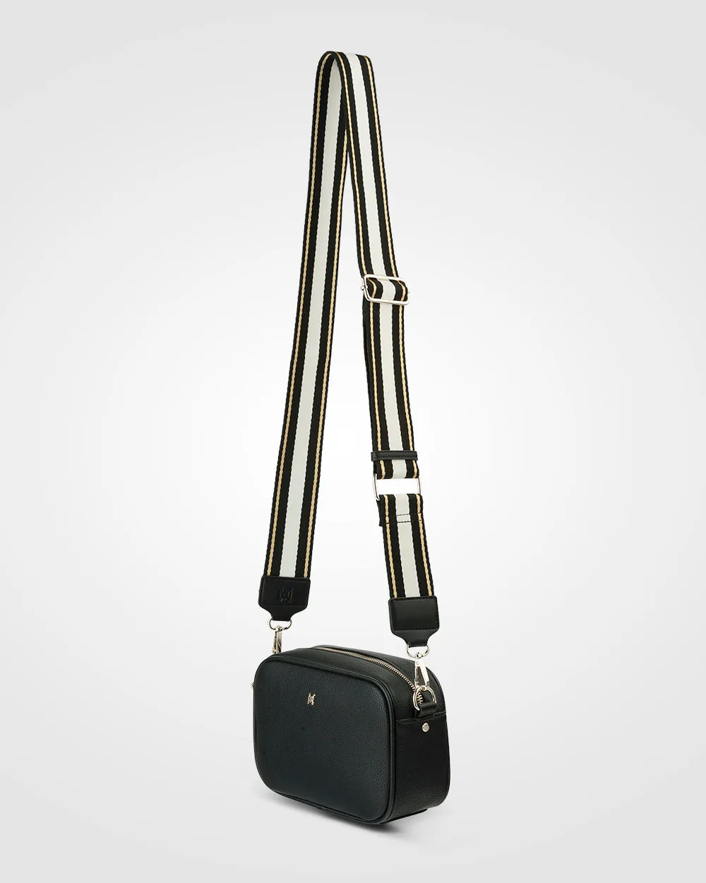 Monica "Wear it 3 Ways" Giftbox - Metallic Stripe, Monogram Stripe & Matching Bag Strap