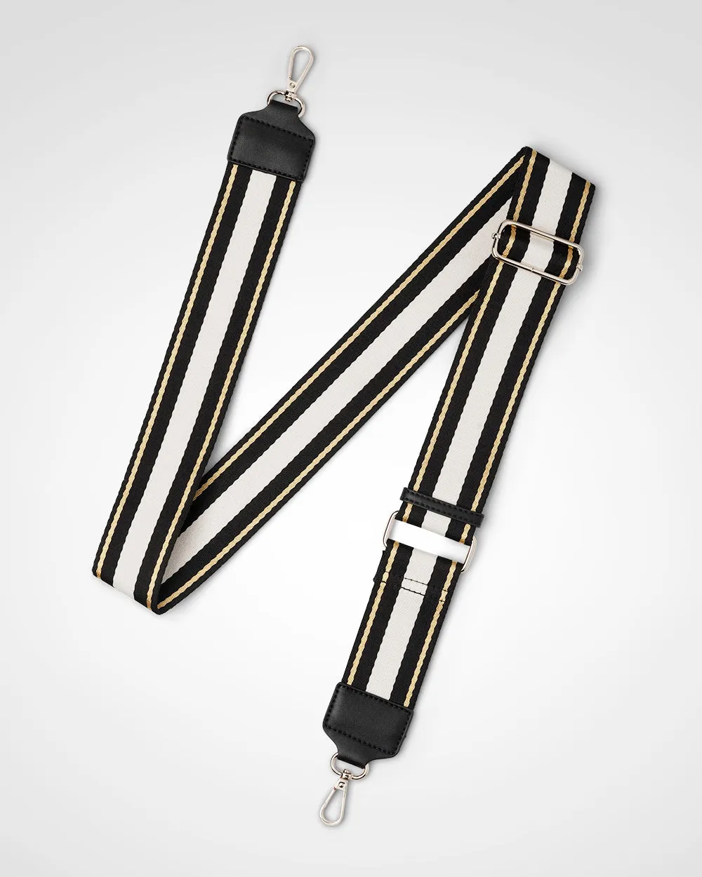 Monica "Wear it 3 Ways" Giftbox - Metallic Stripe, Monogram Stripe & Matching Bag Strap