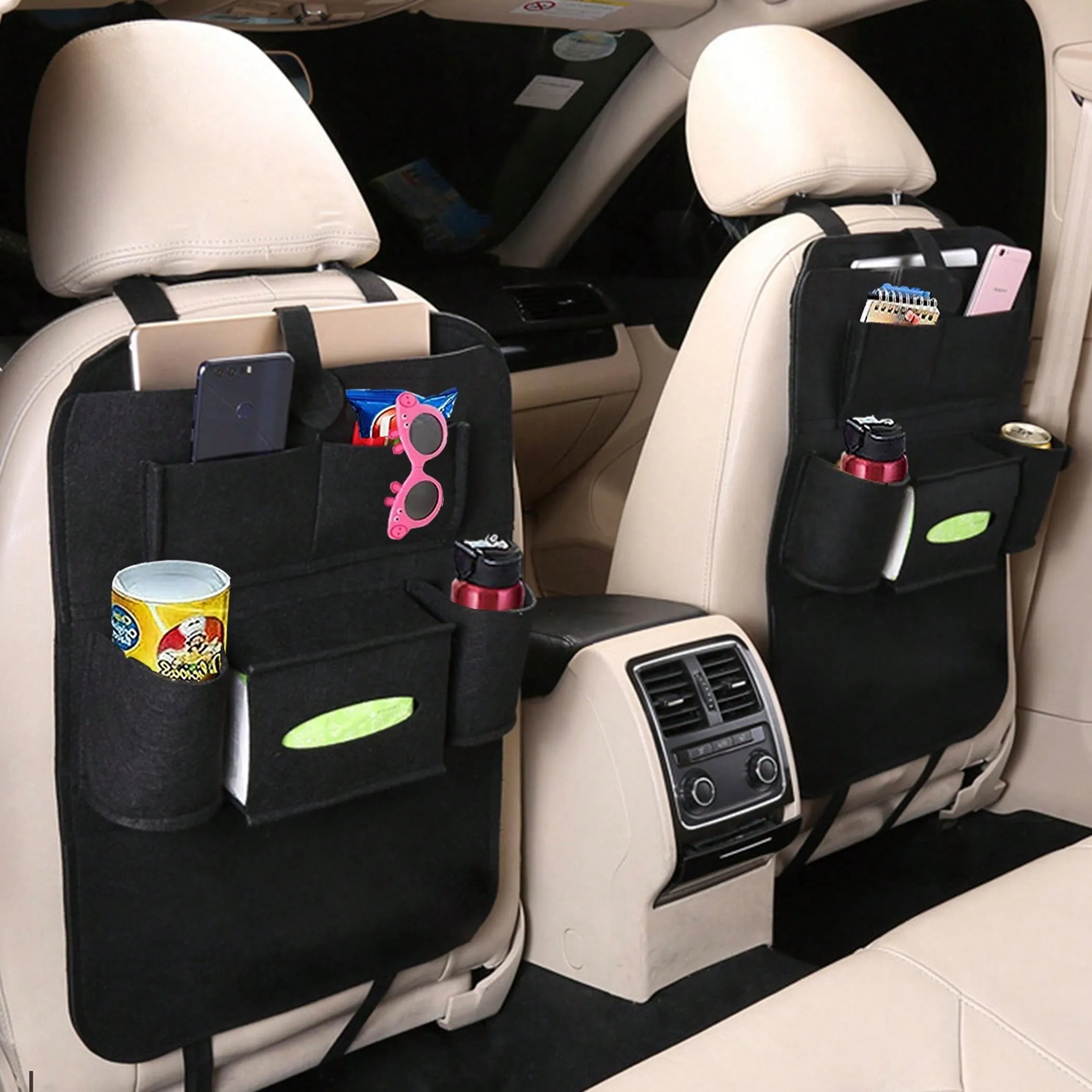 Multifunctional Seat Storage Bag Car Seat Back Storage Bag Baby Seat Felt Storage Bag