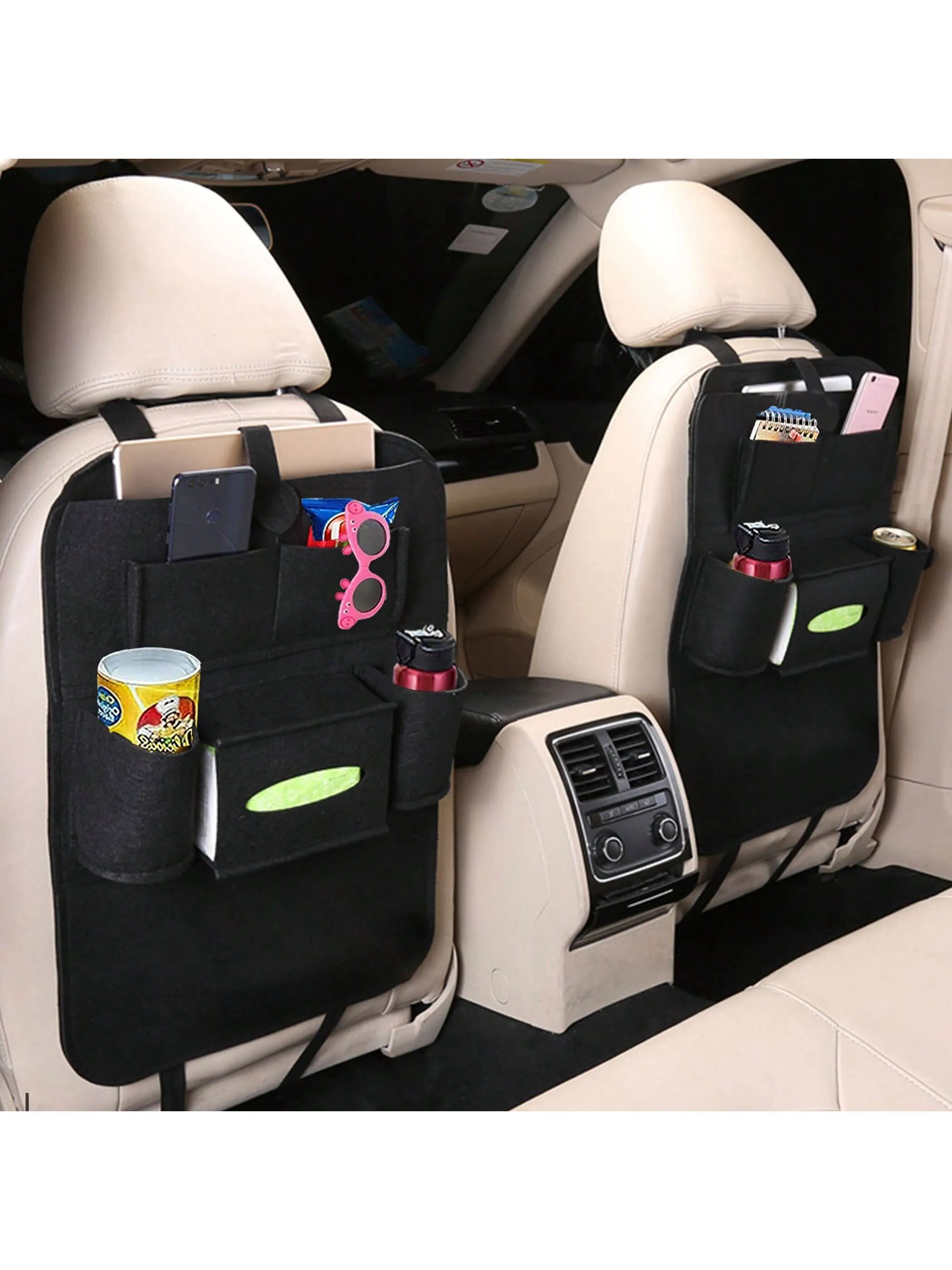 Multifunctional Seat Storage Bag Car Seat Back Storage Bag Baby Seat Felt Storage Bag