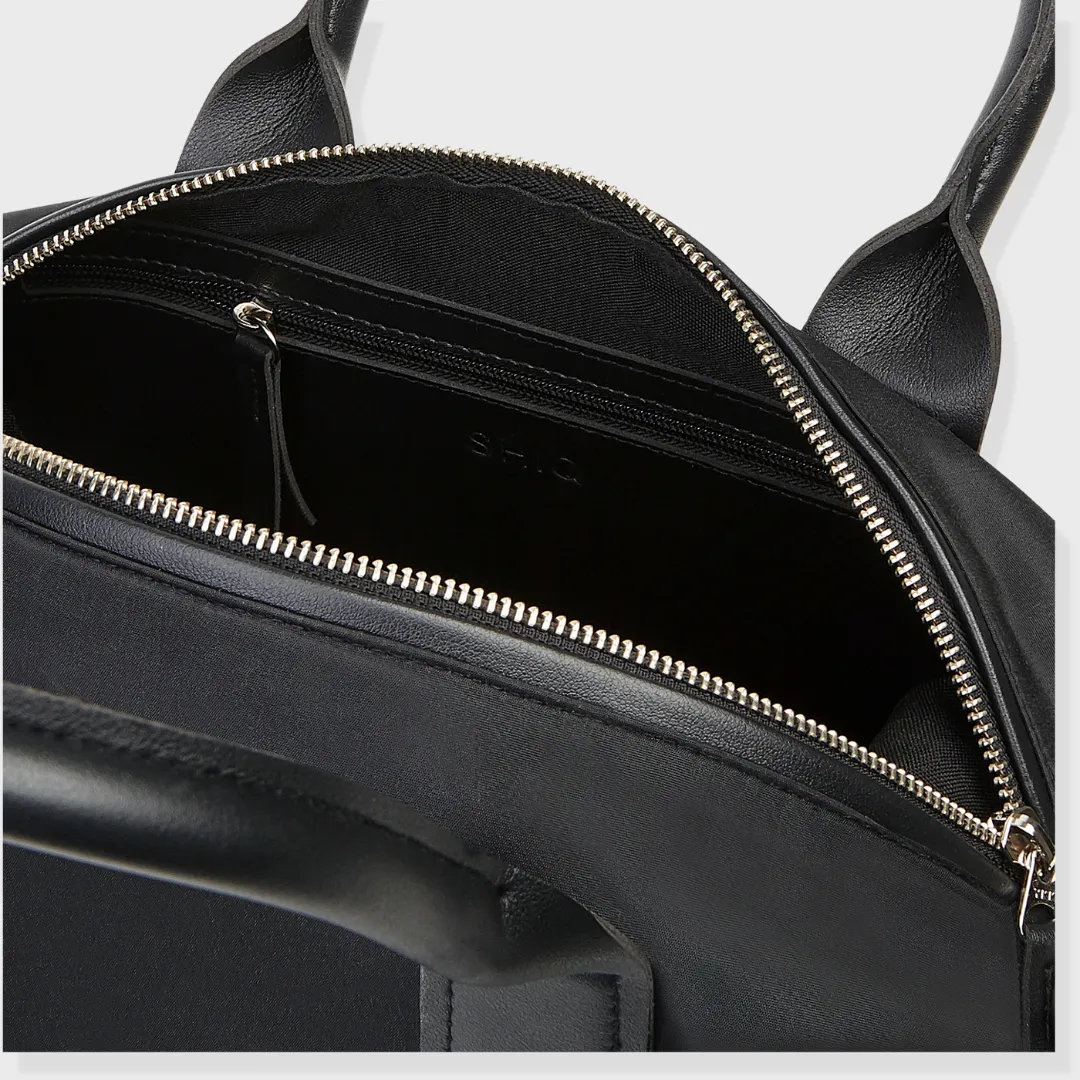NOLAN MEDIUM NYLON HANDBAG BLACK