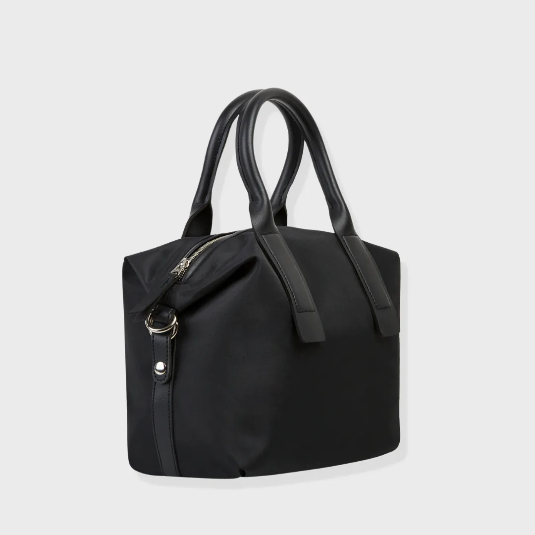 NOLAN MEDIUM NYLON HANDBAG BLACK