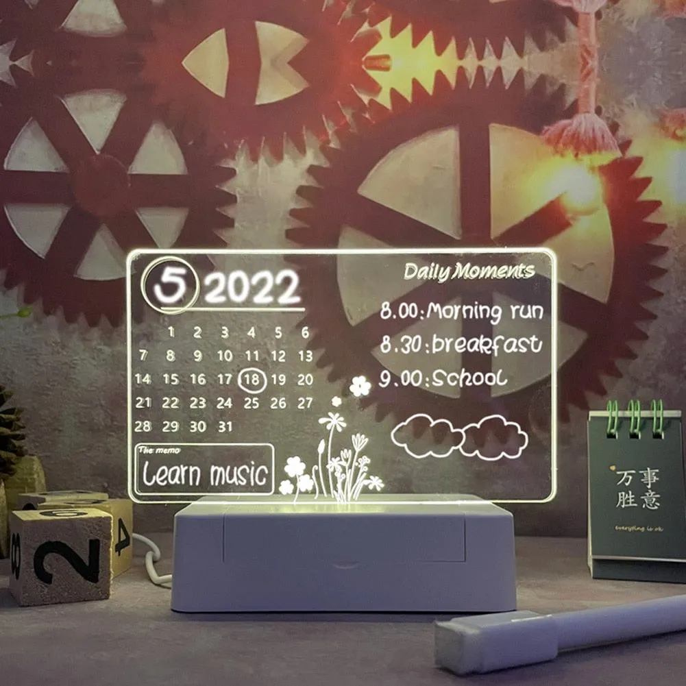 Note Board Creative Led Night Light