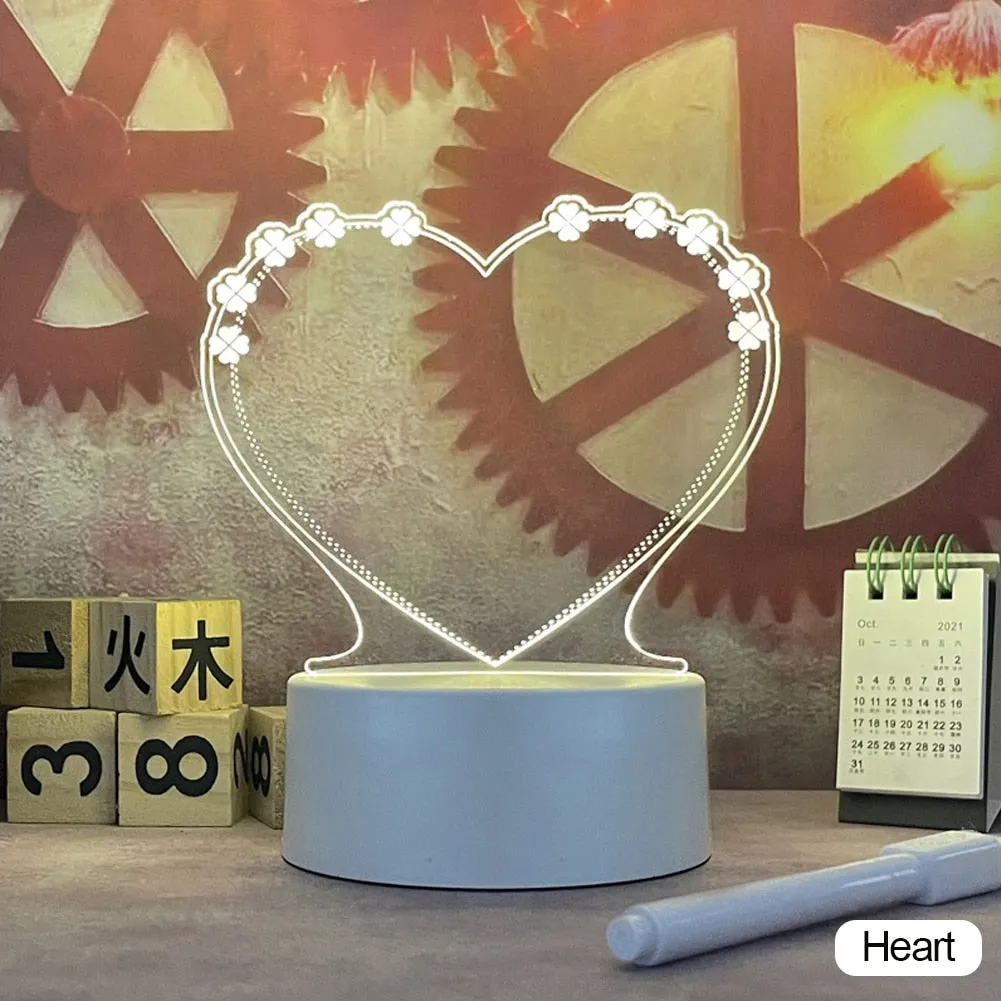Note Board Creative Led Night Light