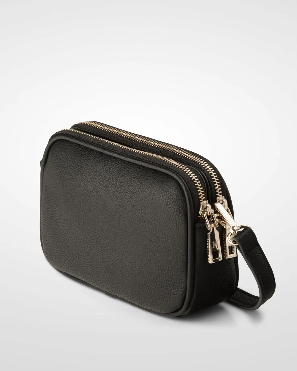 Odette Double Zip Slimline Camera Crossbody Bag   Monogram Bag Strap