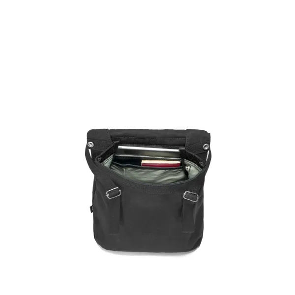 Qwstion Flap Tote Small (all black)