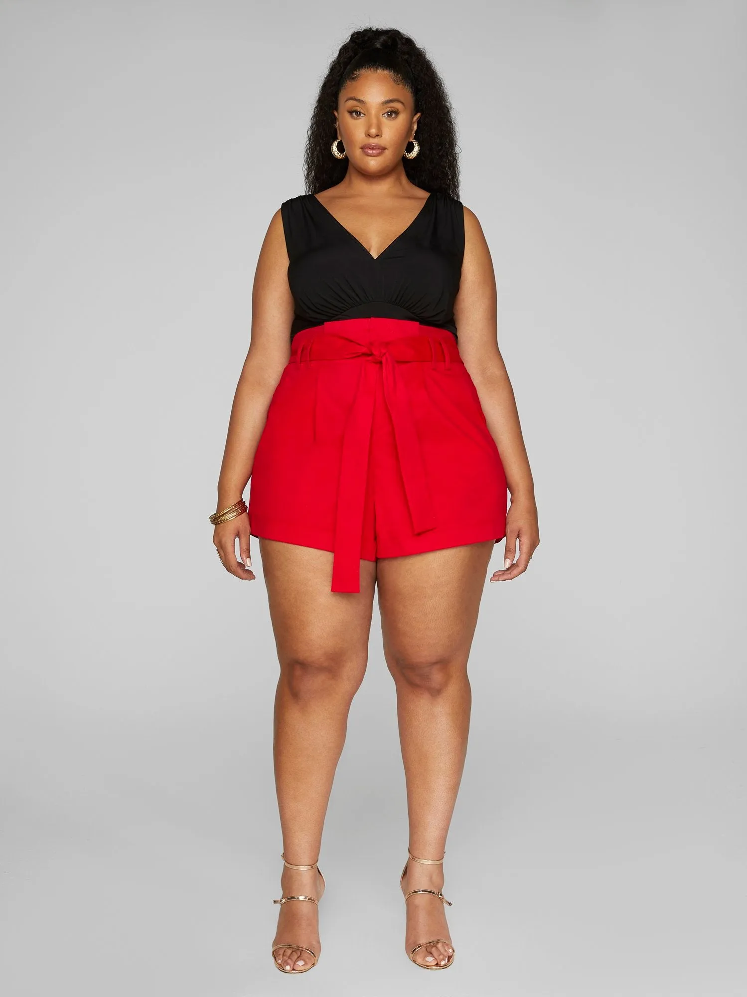 Renata Paper Bag Waist Shorts