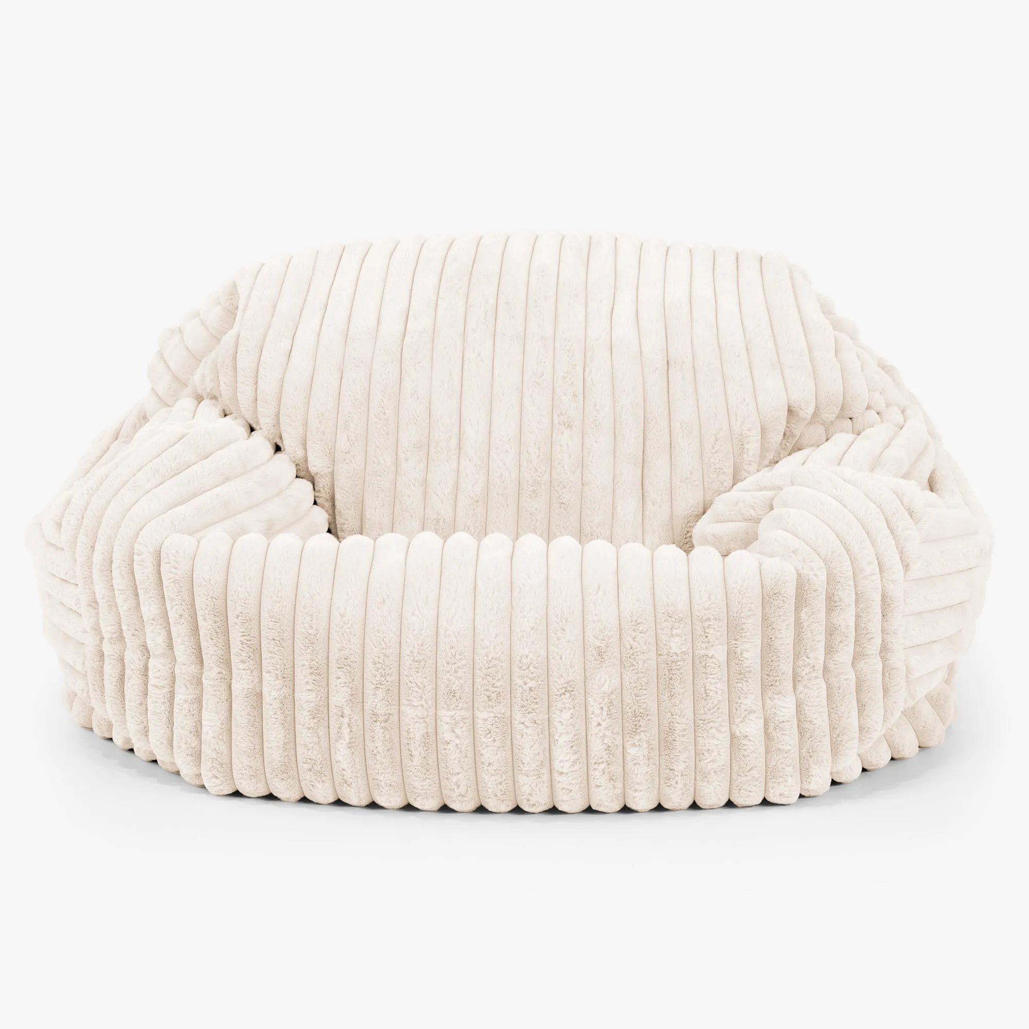 Sabine Bean Bag Sofa - Ultra Plush Cord Cream