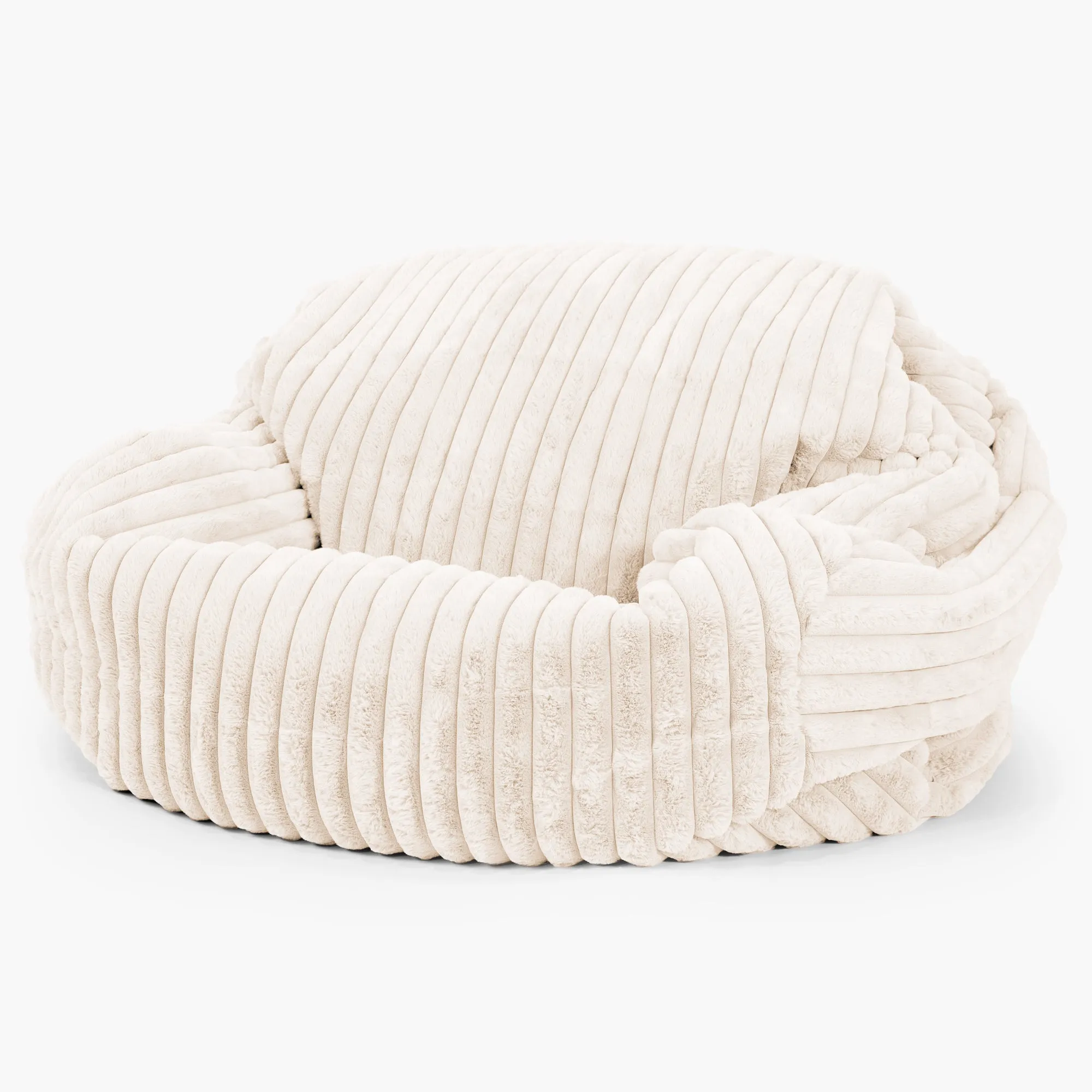 Sabine Bean Bag Sofa - Ultra Plush Cord Cream