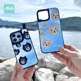 【Shiba Inu】Protective Mirror Phone Case 全包邊柴犬鏡面名字電話殼