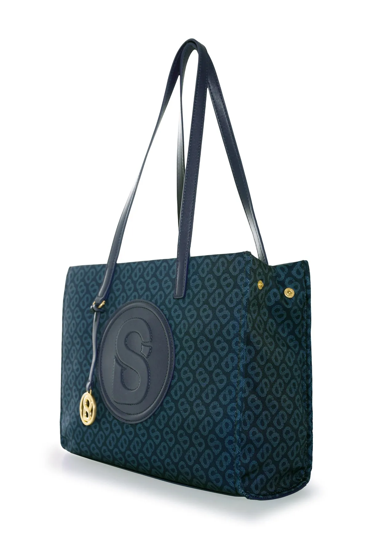 Tapis Aaliya Printed Tote Bag - Teal
