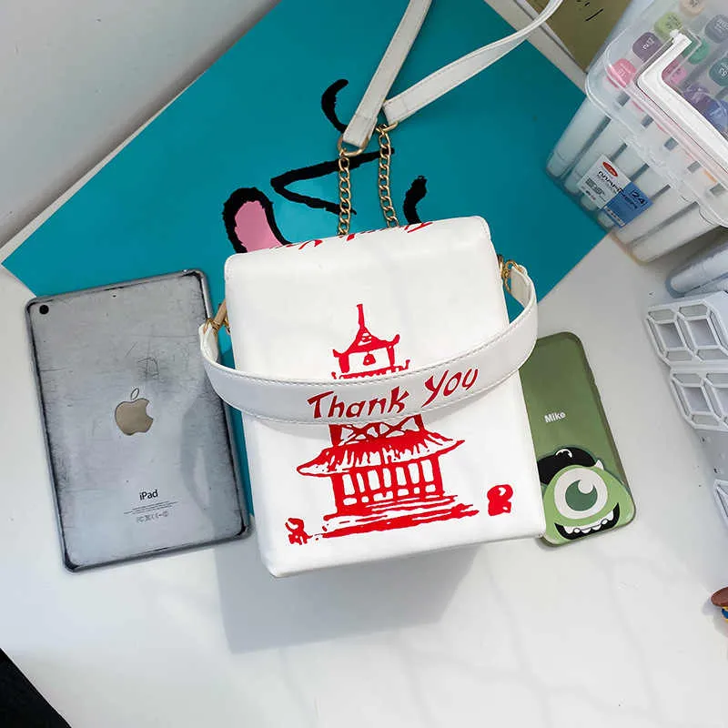Thank you take out chain handbag